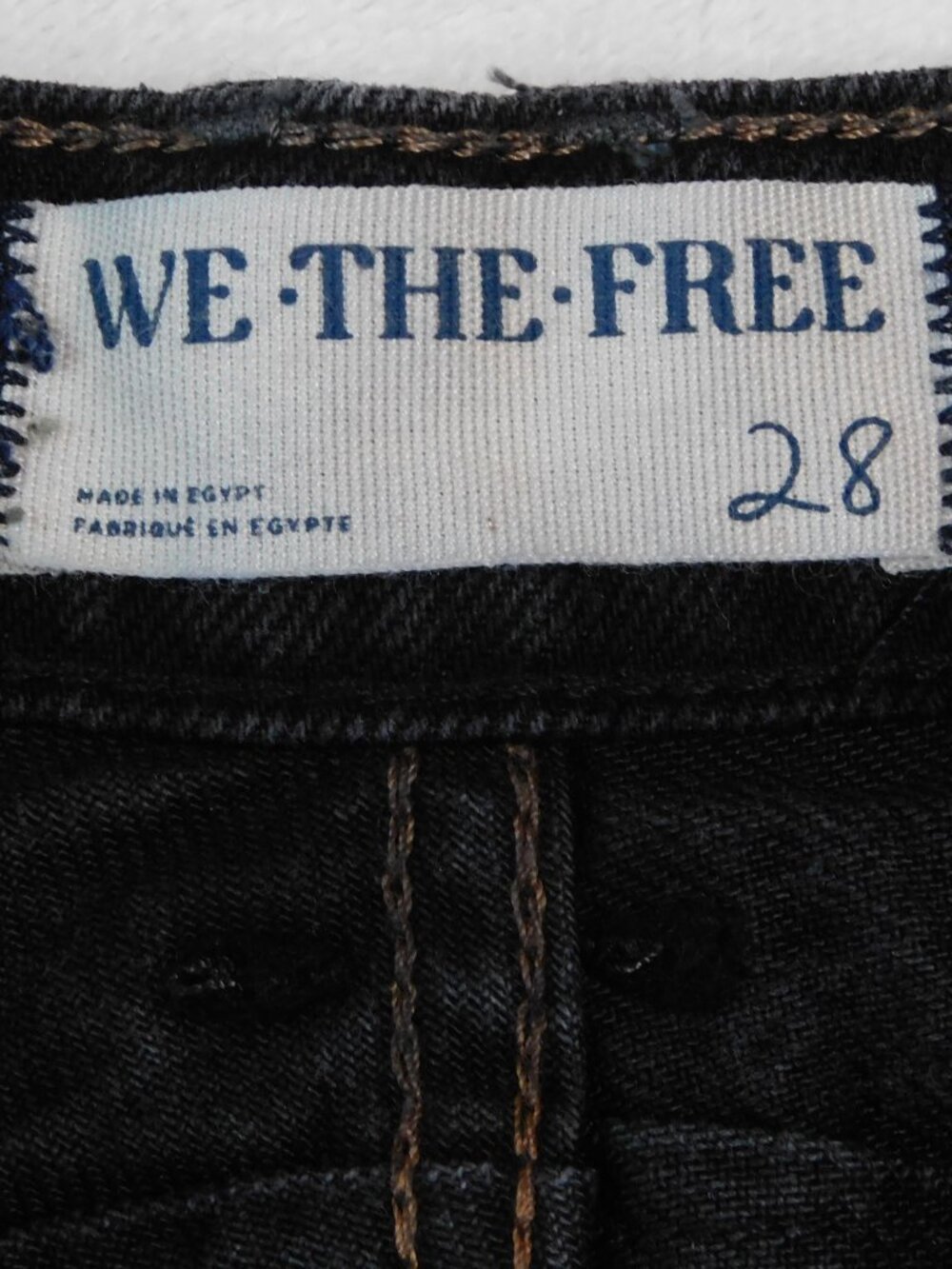 Free People Good Luck Mid Rise Barrel Jeans | Soundwave | Black | VGUC | 28 - Picture 7 of 9